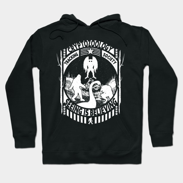 Bigfoot Loch Ness Monster Dogman And Mothman Cryptid Hoodie by Tesszero